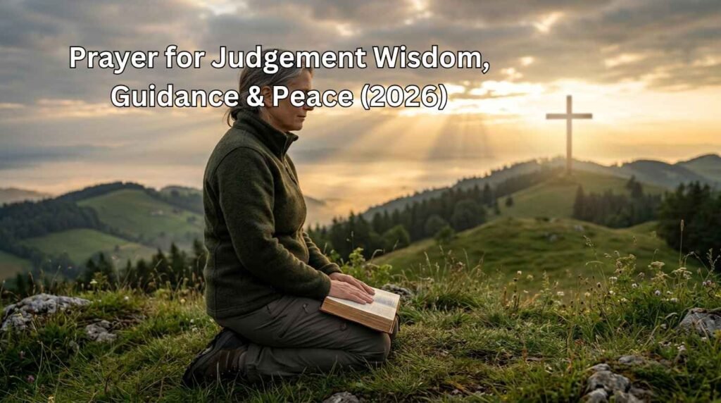 Prayer for Judgement Wisdom, Guidance & Peace (2026)