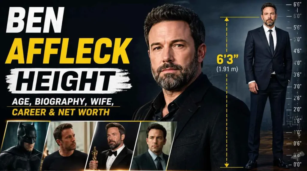 Ben Affleck Height: 250+ Age, Wife, Bio & Net Worth (2026)