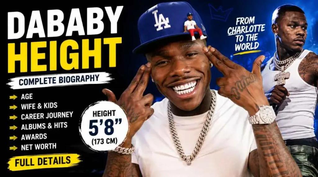 DaBaby Height: 250+ Age, Biography, Wife & Net Worth (2026)