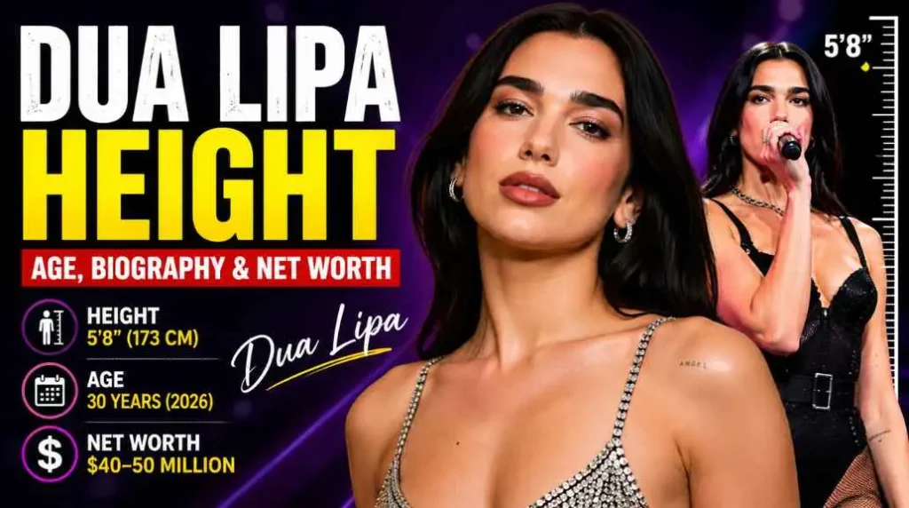 Dua Lipa Height, Biography, Age, Career & Net Worth (2026)
