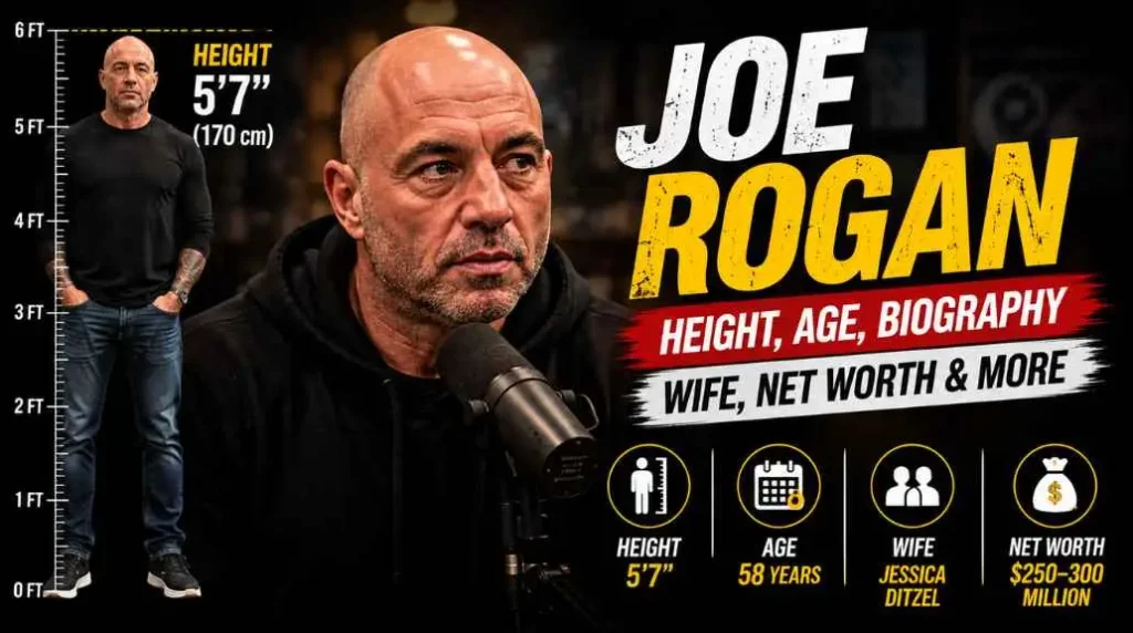 Joe Rogan Height: Complete Biography, Age, Career, Wife, Net Worth & More (2026)