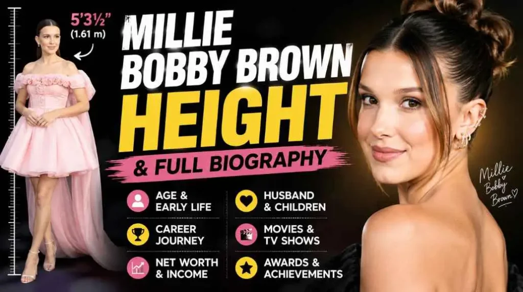 Millie Bobby Brown Height, Age, Biography & Net Worth (2026)