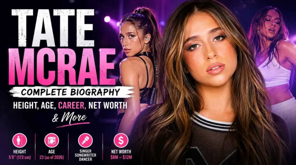 Tate McRae Height, Age, Biography, Net Worth & More (2026)