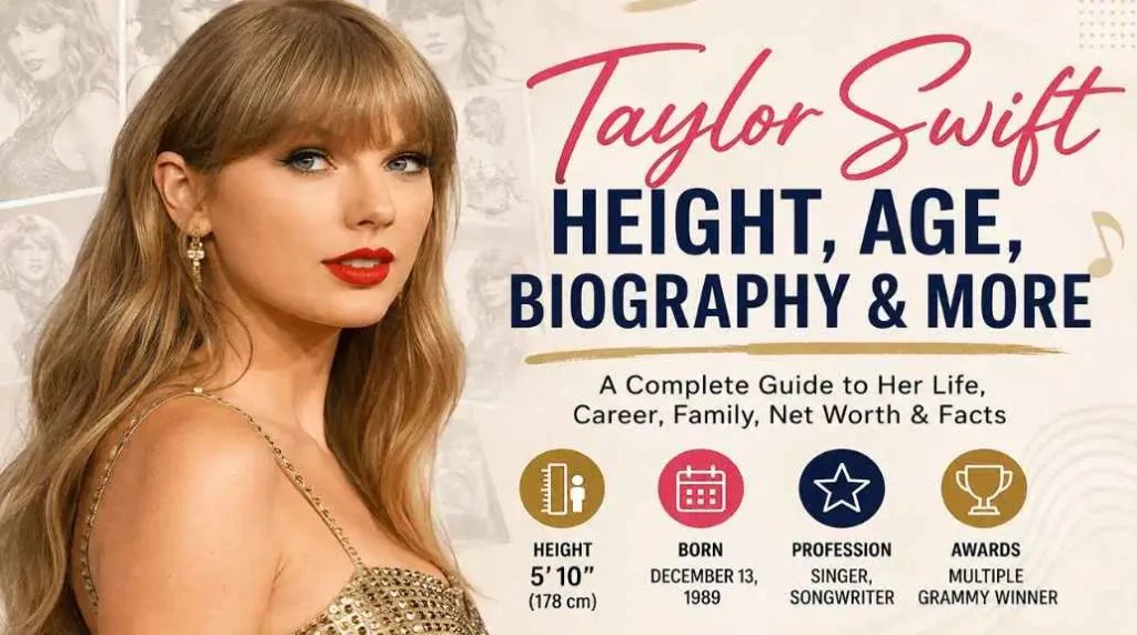 Taylor Swift Height: Biography, Age, Career, Net Worth, Family & More (2026)